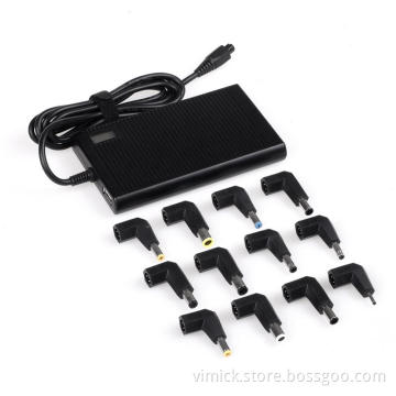 90W Multafunctional Slim Adapter with 12 DC Tips USB Output